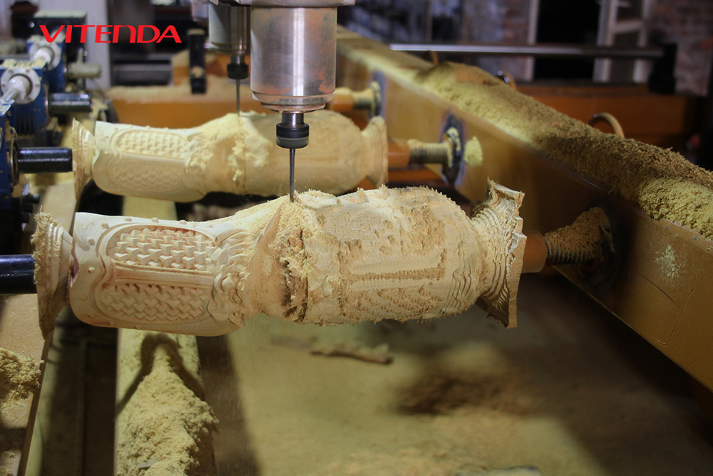 Đục sản phẩm bằng máy CNC 5 trục được Vitenda nâng cấp, cải tạo