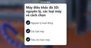 Bìa bài máy điêu khắc đá 3D: thẻ ba ý nguyên lý, các loại máy, tiêu chí chọn máy trên nền ảnh mờ máy CNC